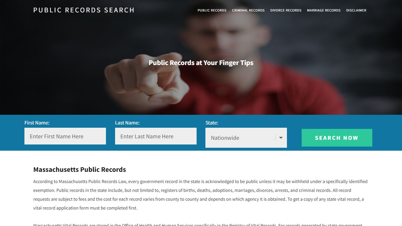 Massachusetts Public Records | Get Instant Reports On People